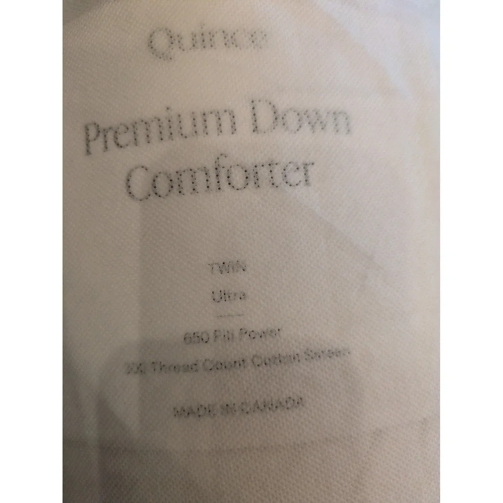 Quince TWIN Duck Down Ultra Warm  Duvet Insert  Premium Comforter  NEW